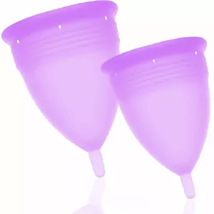 Менструальная чашa S + L STERCUP D-222867 FDA силикон лиловый, набор малый и большой