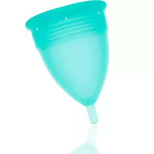 STERCUP MENSTRUAL CUP SIZE L AQUAMARINE COLOR FDA SILICONE