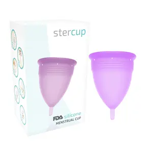 Menstruālā kausiņa STERCUP D-223036 violeta izmērs S FDA silikons
