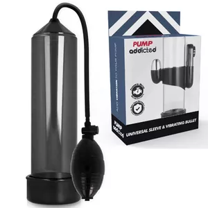 Pump Addicted RX3 Black Penis Pump with Vibration