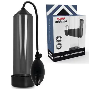 Pump Addicted RX3 Black Penis Pump with Vibration