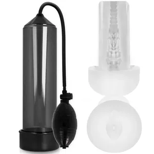 Pump Addicted RX3 Black Penis Pump with Pleasure Sleeve