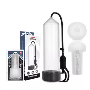 Penis Pump PUMP ADDICTED - RX5 Transparent with Masturbator