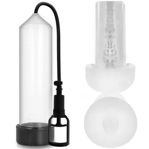 Penis Pump PUMP ADDICTED - RX7 Transparent with Masturbator