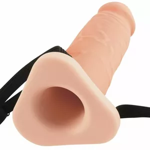 Strap-On Fantasy X-Tensions Silikona Tukšais Pagarinājums 20cm Melns