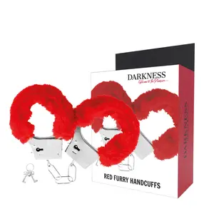 Наручники DARKNESS Металл Красная отделка