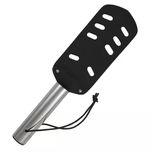 Metal Hard Paddle D-224980 — Original leather and metal paddle with perforated blade