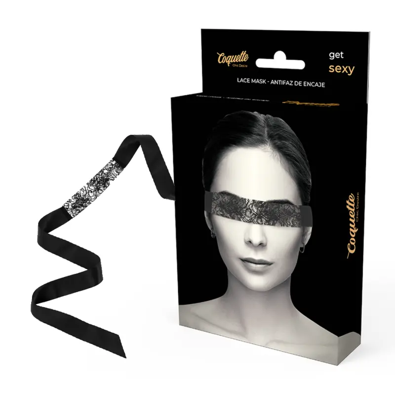 Maska COQUETTE Mežģīņu D-226920 Melna -