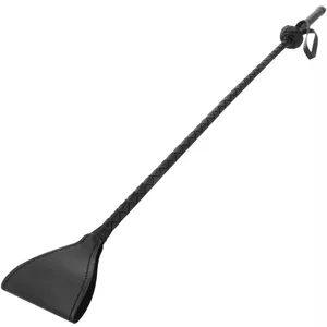Whip DARKNESS D-221207, leather whipper, 1.5 m length, black
