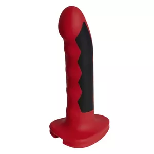 Classic dildo ElectraStim Silicone Fusion Black Red