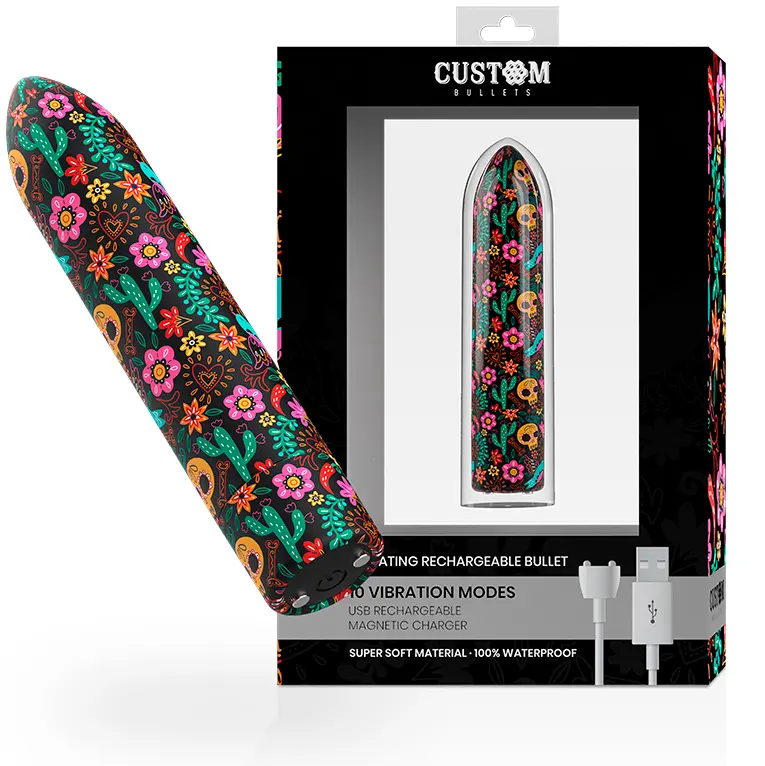 Vibrators Custom Bullets Silikons Melns, D-225611
