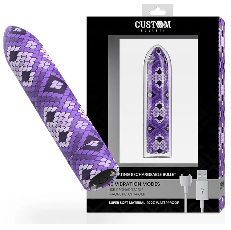 Vibrators Custom Bullets Silikons Violets, D-225612