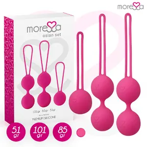 Вагинальные шарики MORESSA Силиконовые Розовые