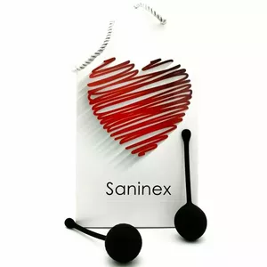Вагинальный шарик SANINEX Силикон Черный