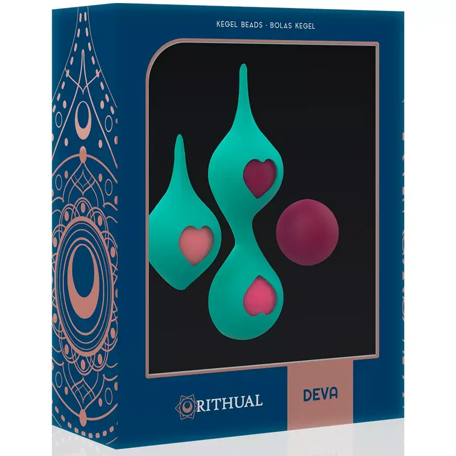 Вагинальные шарики RITHUAL DEVA AQUA GREEN PELVIC TRAINING SET Photo 3