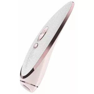 Clitoral sucker vibrator Satisfyer Prêt-à-porter — silicone/ABS, 192.2 mm length, 144 g, white/rose gold