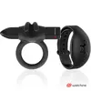 Massager Black&Silver Agron Remote Control Cockring WatchMe Photo 2