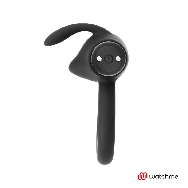Massager Black&Silver Agron Remote Control Cockring WatchMe Photo 4