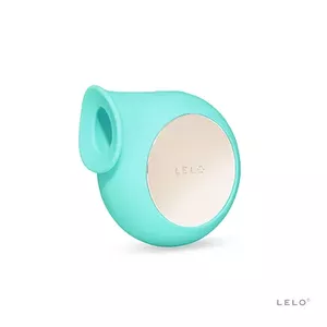 Sucker vibrator LELO Sila — clitoral stimulator, silicone/ABS, 80 mm length, 75 mm diameter, 520 mAh, Aqua