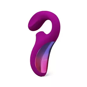 Sucker vibrator Lelo Enigma — ambidextrous clitoral and vaginal stimulator, 185 mm, silicone/ABS, rose, 850 mAh