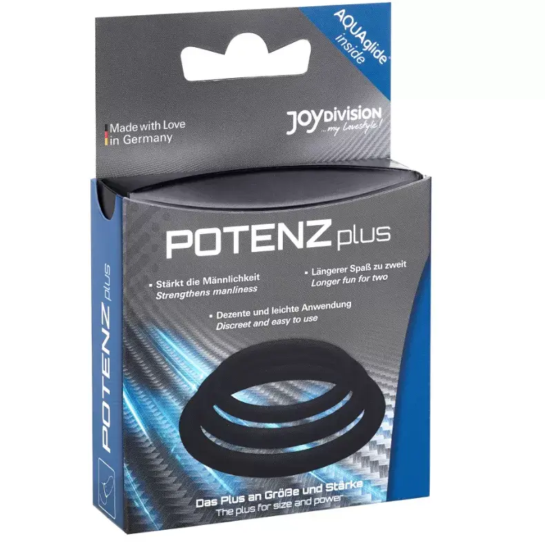 POTENZDUO JOYDIVISION Model Plus — набор чёрных колец Photo 3