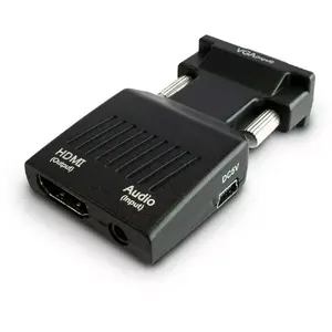 SAVIO CL-145 VGA to HDMI converter, Audio, Full HD  Black