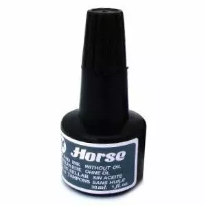 Zīmogu krāsa 15ml melna,  Horse