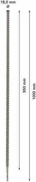 Drill Bit Bosch SDS plus-7X 18×950 mm Photo 1