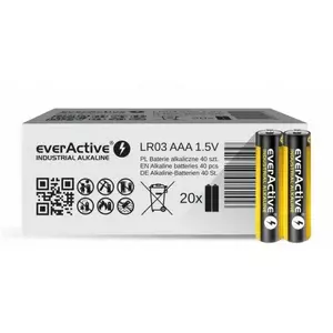 Батарейки AAA everActive Industrial MN2400 1.5В — пачка 40 шт.
