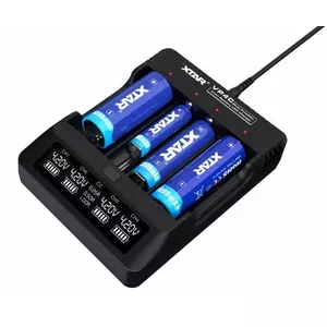 Battery Charger XTAR VP4C with Display — Lithium battery charger, multi-slot smart charger