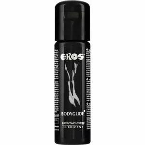 Lubricant Eros BODYGLIDE SUPERCONCENTRATED 100 ml — water- and silicone-based personal lubricant, compact bottle