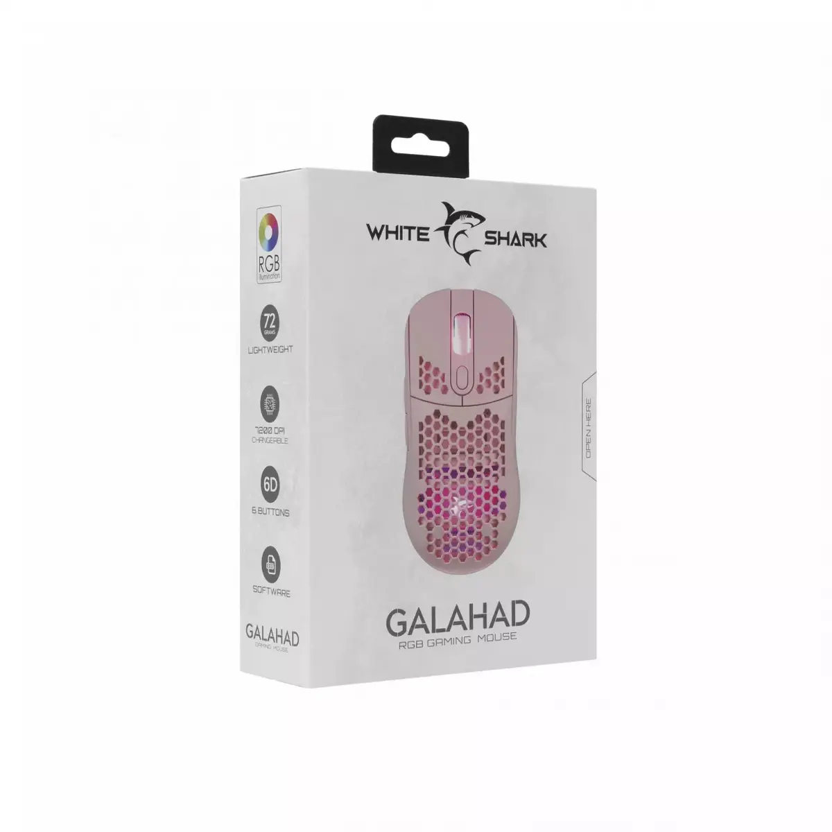 Мышь White Shark Galahad Pink Photo 8