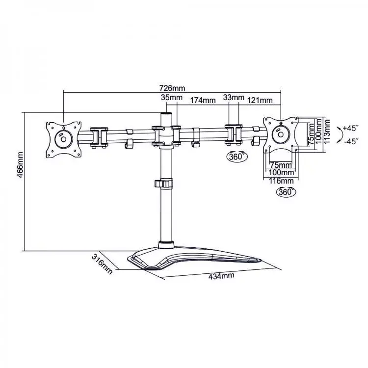 Monitor Mount SBOX LCD-F024 Photo 2