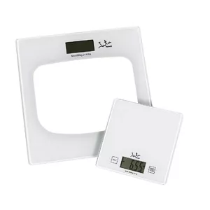 JATA P111 personal scale Square Transparent, White Electronic personal scale