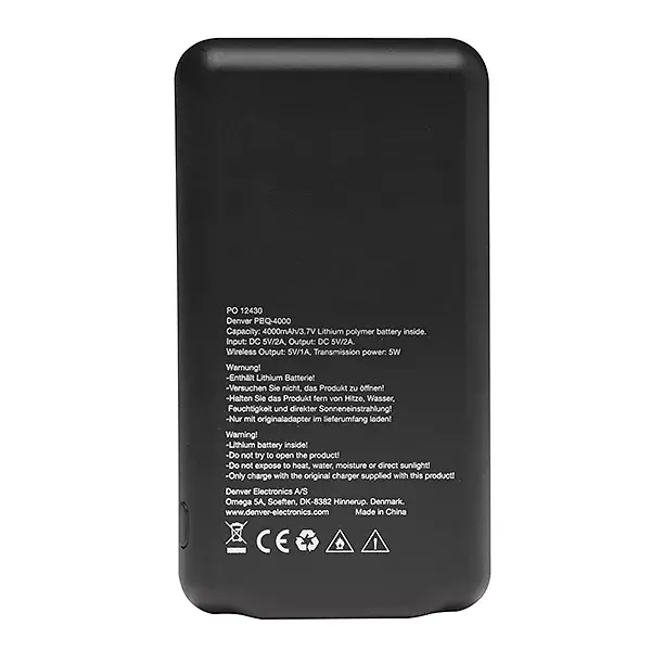 Portable Battery Denver PBQ-4000 117140000310 Photo 7
