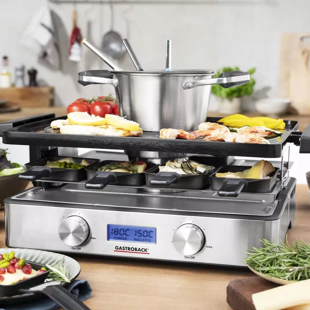 Raclette-Fondue Set Gastroback Design Raclette-Fondue Advanced Plus Photo 2