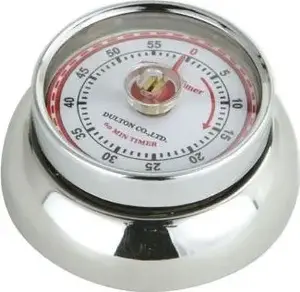 Kitchen timer Zassenhaus Speed Steel model 5113525 – mechanical stainless steel 60-minute countdown
