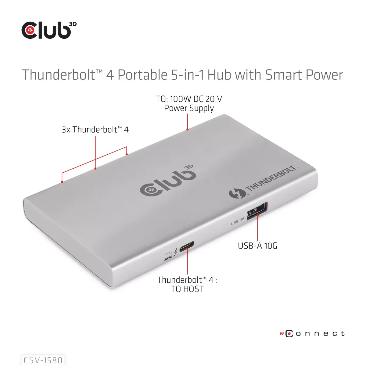 5-in-1 Hubs CLUB3D Sertificēts Thunderbolt™4 Photo 11