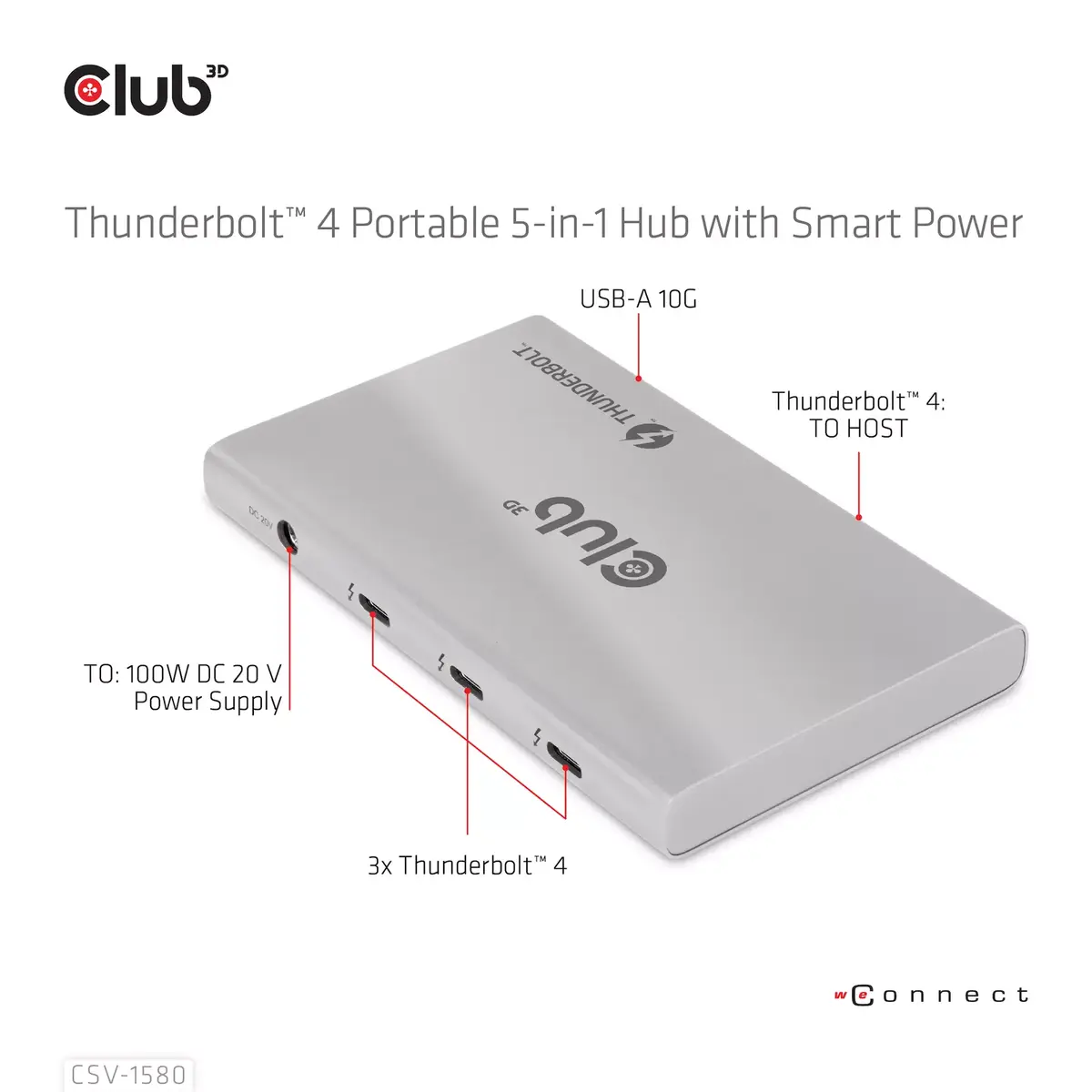 5-in-1 Hubs CLUB3D Sertificēts Thunderbolt™4 Photo 12
