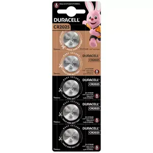 Button cell battery Duracell CR2025 / DL2025 3V — lithium, pack of 5