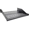 Rack shelf InLine 19" 400mm 20kg 2U RAL 9005 black Photo 2