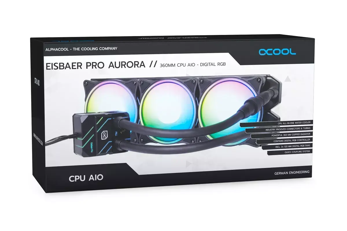 Система жидкостного охлаждения Alphacool Eisbaer Pro Aurora 360 Photo 10