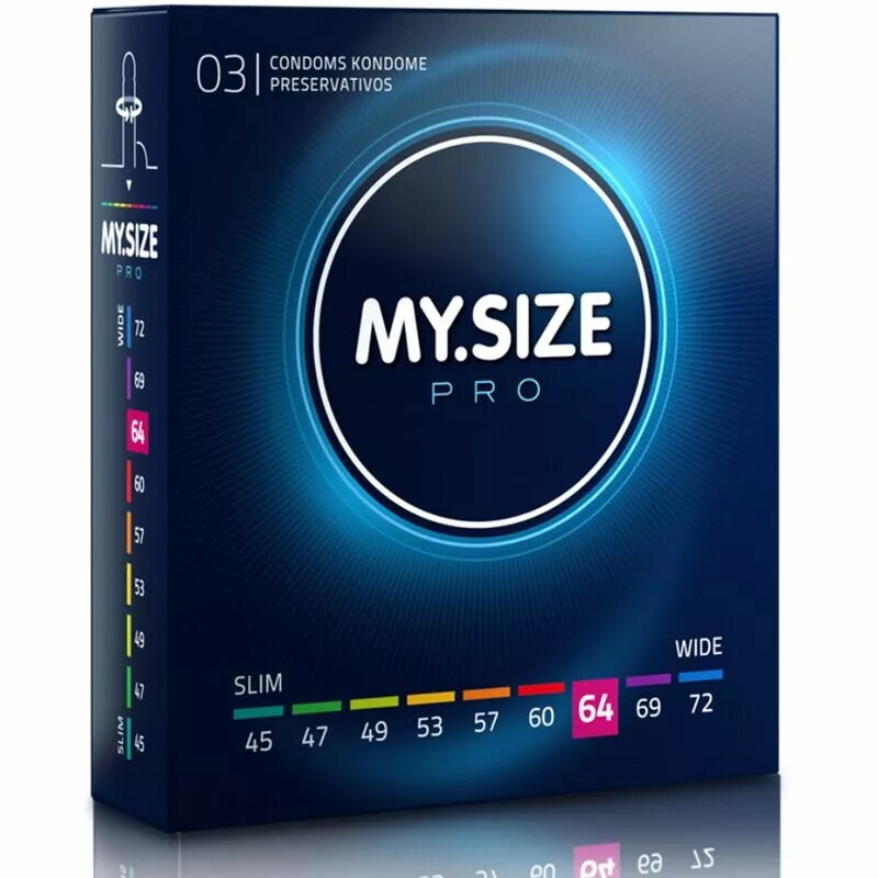 Prezervatīvi my.size PRO 64 mm