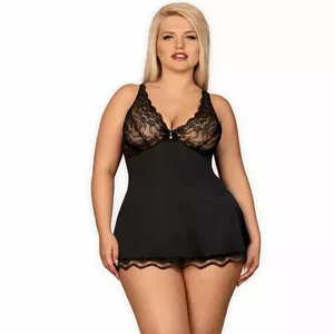 Бэбидолл Obsessive D-224040 чёрный, размер 2XL/3XL, с косточками, регулируемые бретели