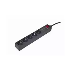 EnerGenie SPG5-C-5 surge protector Black 5 AC outlet(s) 250 V 1.5 m