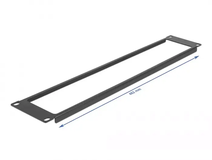 Blank panel DeLOCK 19" Network Cabinet Panel with opening 2U black Photo 2