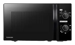 Toshiba MWP-MM20P Отдельностоящая соло микроволновая печь 20 л 1050 Вт Черная поворотное управление 5 уровней мощности