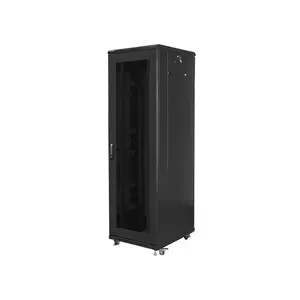 Напольный серверный шкаф LANBERG FF01-6842-23B 42U, глубина 800 мм, ширина 600 мм, 95 кг, IP20, чёрный