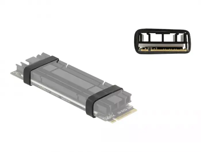 Solid-state drive (SSD) DeLOCK Rubber Ring for Mounting of M.2 SSD and Heat Sink Photo 3