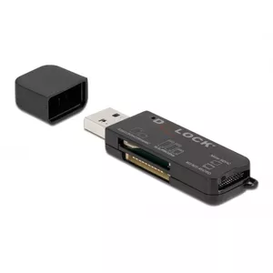 Karti lasītājs DeLOCK SuperSpeed USB SD Micro SD MS